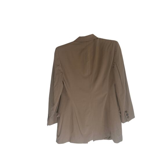 Piazza Sempione Women's Wool Blend Blazer IT 42 Beige Double-Breasted Jacket - Picture 11 of 12